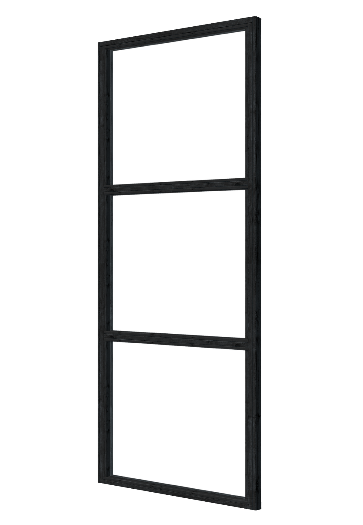 Steellook glaswand 116 x 212 cm, zwart