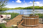 Hottub met interne RVS kachel Ø180 cm Thermowood