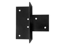Pergola verlenging voor 12 x 12 cm palen, zwart gepoedercoat, incl. bevestigingsset