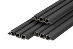PuraTech 30 composiet triple profiel 3,3 x 17,0 x 390 cm, ebony black, fijne houtnerf