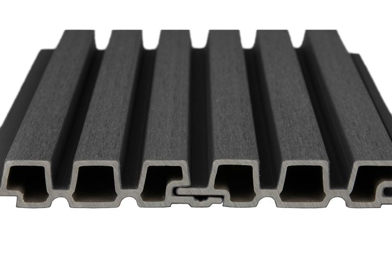 PuraTech 30 composiet triple profiel 3,3 x 17,0 x 290 cm, ebony black, fijne houtnerf