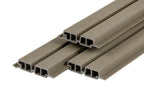 PuraTech 55 composiet dubbel profiel 3,3 x 17,0 x 290 cm, light grey, fijne houtnerf