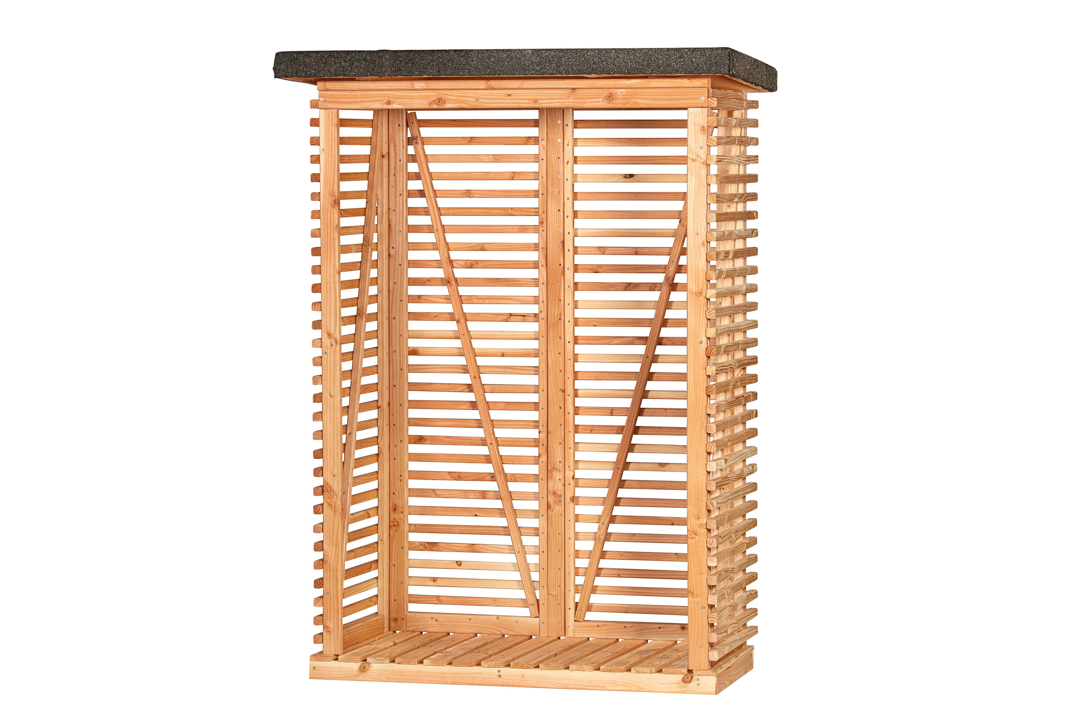 Openhaardhout berging, douglas B145 x D80 x H190 cm