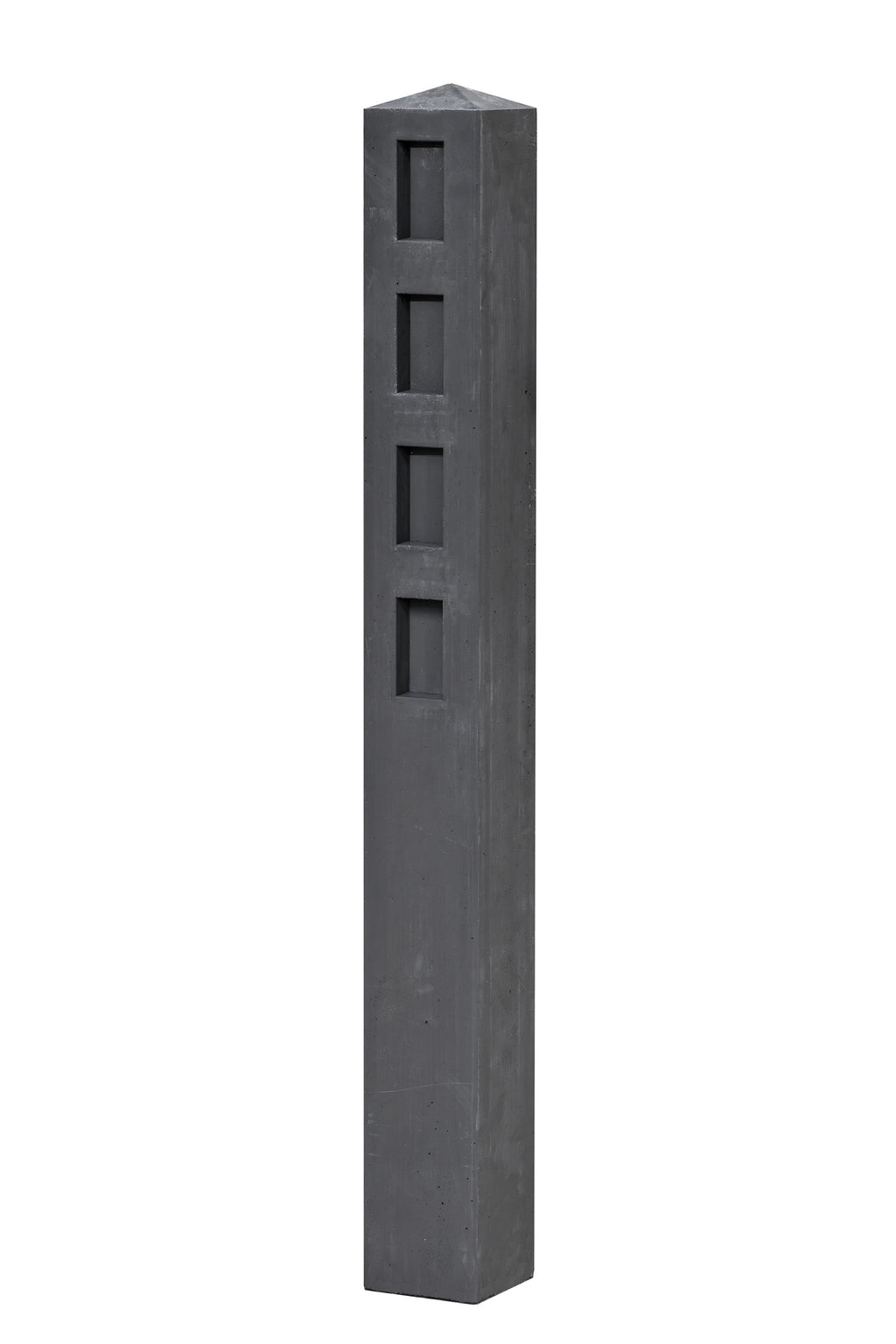 Berton© Betonpaal Linge, antraciet, diamantkop 13x13x120cm, tussenmodel