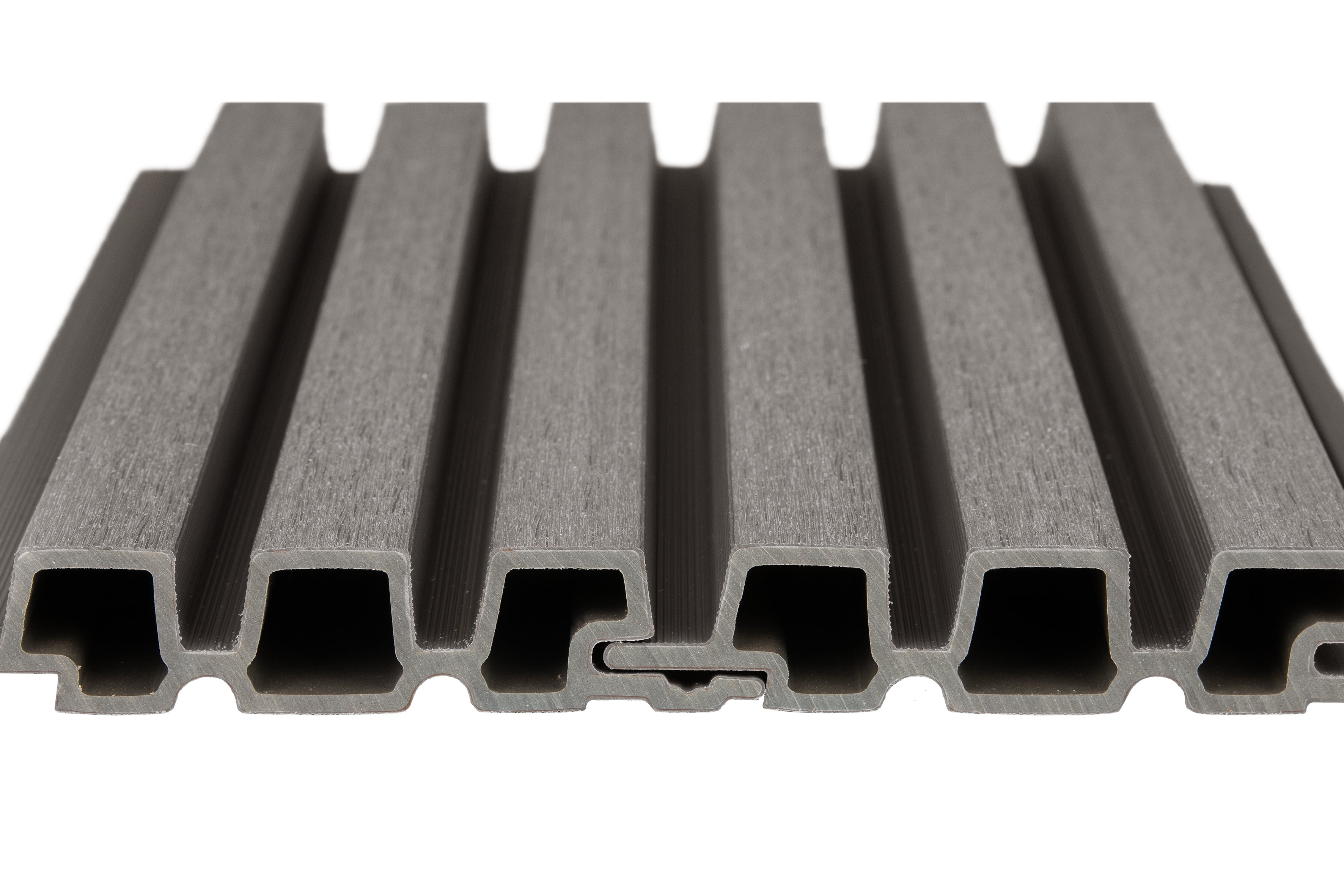 PuraTech 30 composiet triple profiel 3,3 x 17,0 x 290 cm, dark grey, fijne houtnerf