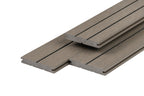 PuraDock composiet vlonderplank 2,2 x 14,6 x 290 cm, light grey, massief, 1 zijde 1 groef, 1 zijde 2 groeven, fijne houtnerf, clip systeem