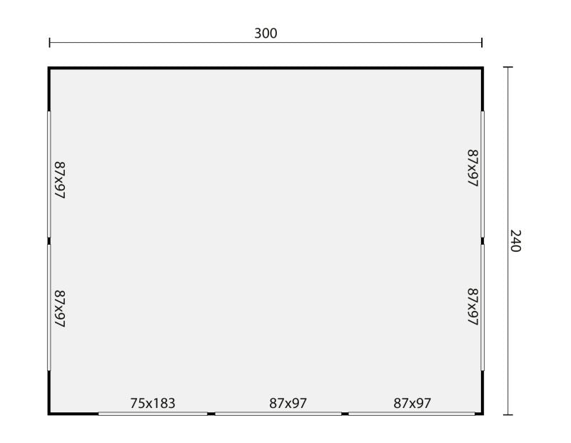 Kiosk Playa, groen geïmpregneerd vuren, incl vloer, dakleer
