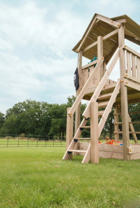 Aanbouwtrap speeltoestel Steps, geschaafd grenen