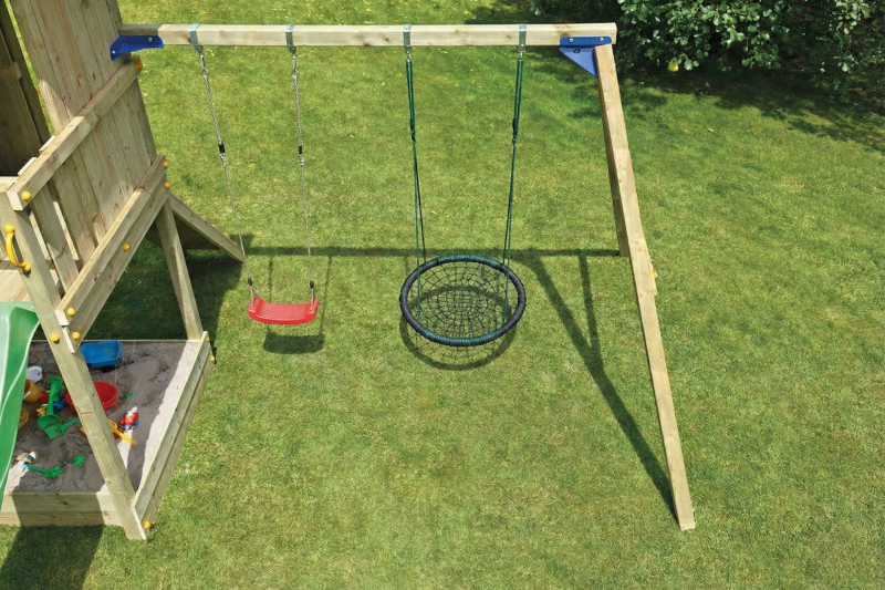 Aanbouwschommel speeltoestel Swing, geschaafd grenen