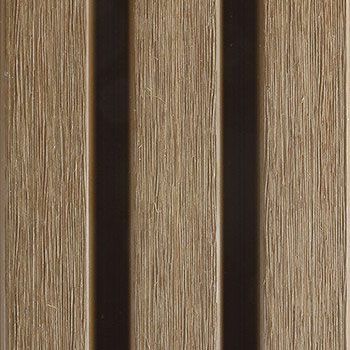 PuraTech 30 composiet triple profiel 3,3 x 17,0 x 390 cm, teak, fijne houtnerf