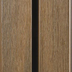 PuraTech 55 composiet dubbel profiel 3,3 x 17,0 x 290 cm, teak, fijne houtnerf