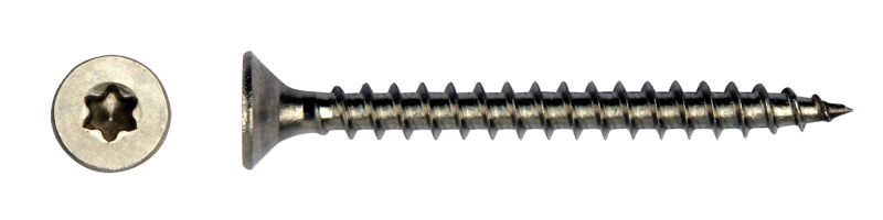 FixGard spaanplaatschroef - RVS304 5,0 x 70 mm Tx25 (Doos 100 stuks)