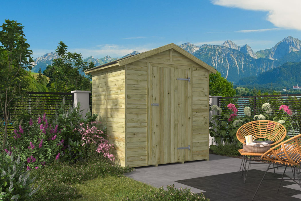 Tuinhuis Vincent grenen groen geïmpregneerd